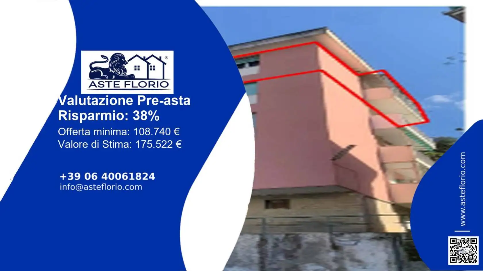 Appartamento in asta a Rapallo