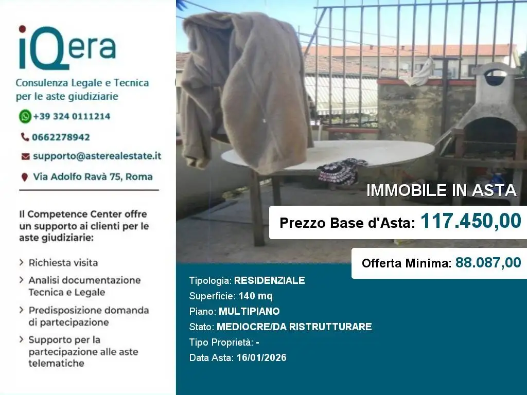 Appartamento in asta a Lastra a Signa