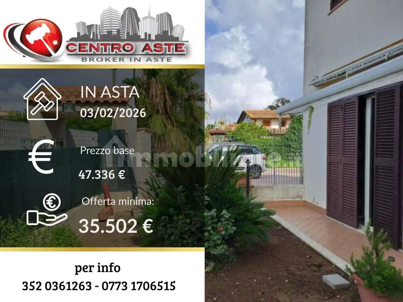 Villa in asta a Latina