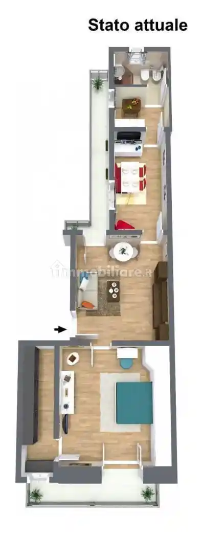 Bilocale via Antonello da Messina 61, Barriera - Leucatia, Catania - foto 2