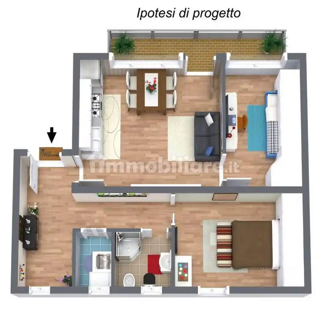 Trilocale via Sonnino 35, Province - Veneto, Catania - foto 4