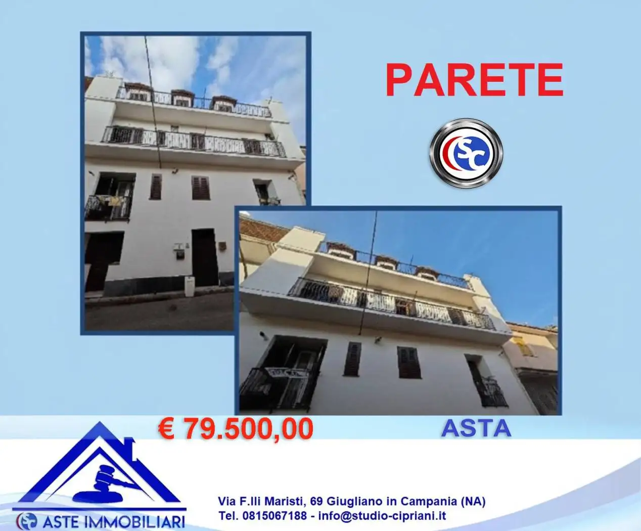 Appartamento in asta a Parete