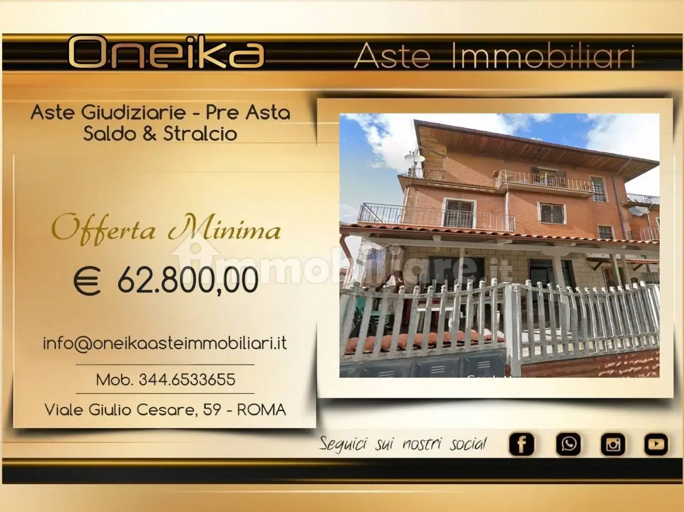 Appartamento in asta a Ciciliano