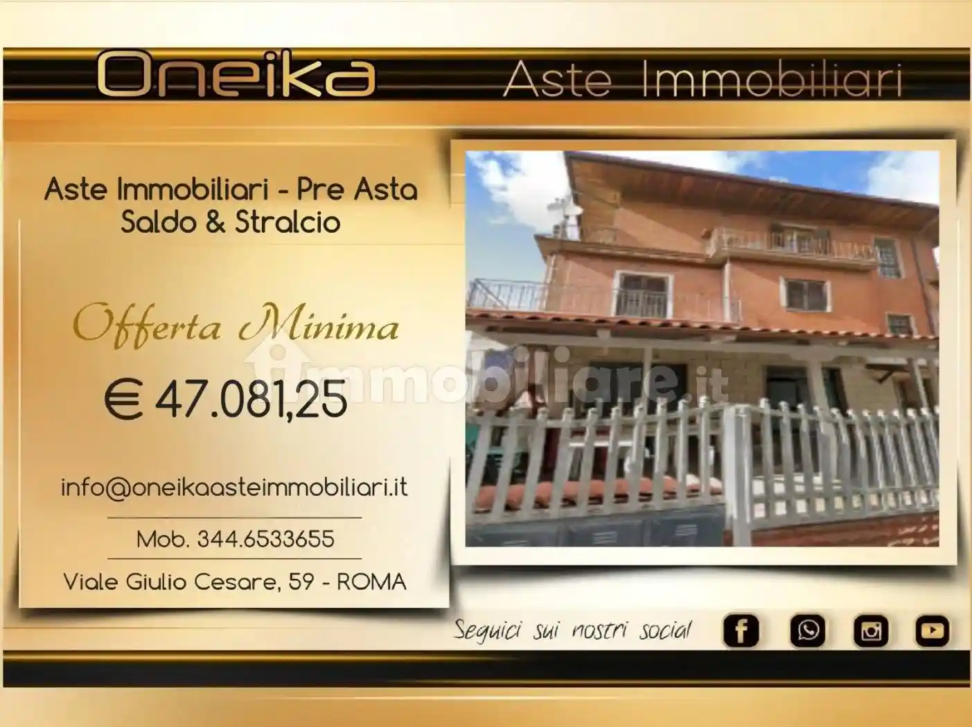 Appartamento in asta a Ciciliano