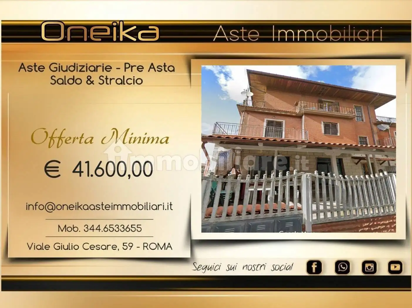 Appartamento in asta a Ciciliano