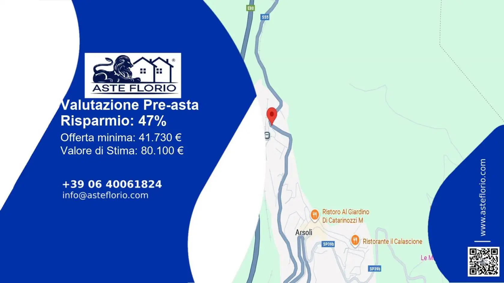 Appartamento in asta a Arsoli