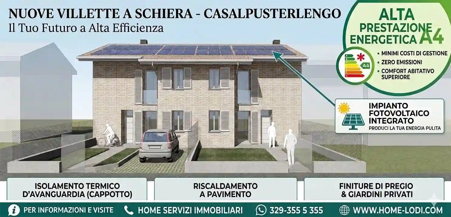 Villa a schiera 4 locali, nuova, Centro, Casalpusterlengo - foto 4