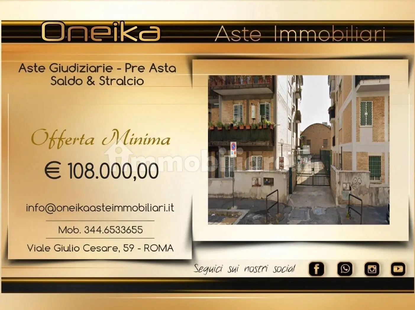 Appartamento in asta a Roma