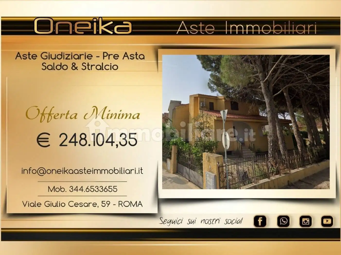 Villa in asta a Sinnai