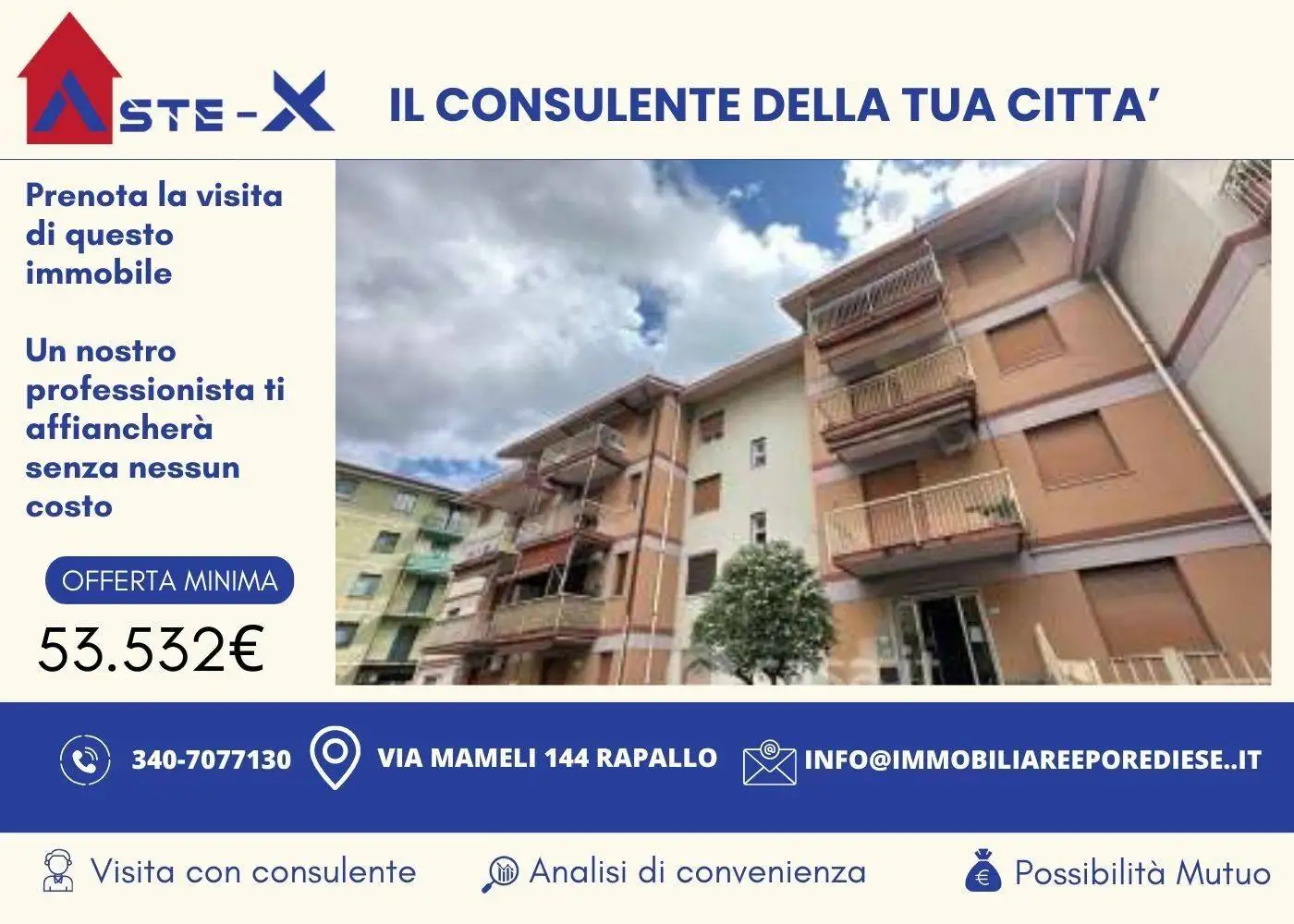 Appartamento in asta a Rapallo