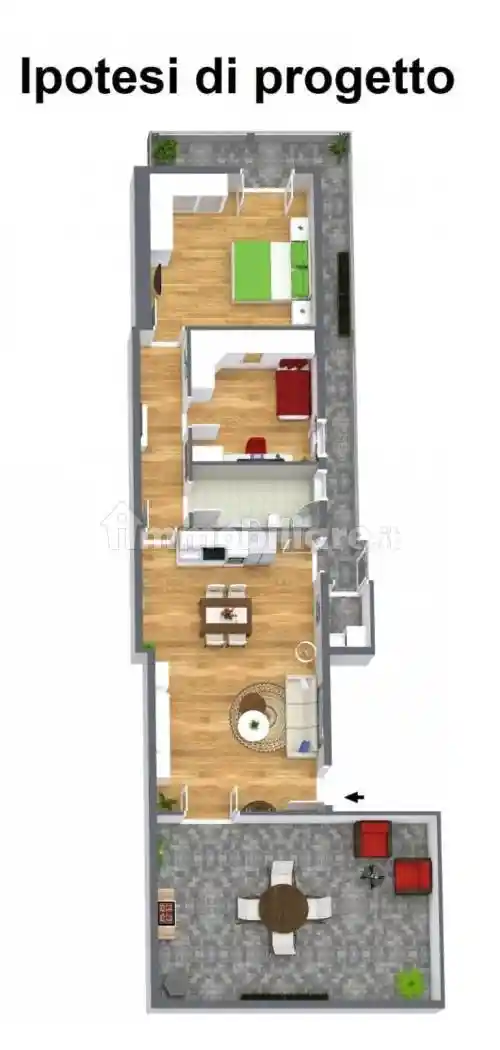 Trilocale via Fratelli Mazzaglia  5, Barriera - Leucatia, Catania - foto 4