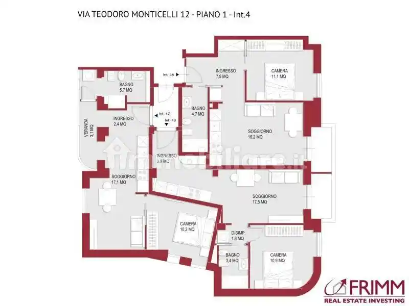 Bilocale via Teodoro Monticelli 12, Euclide, Roma - foto 2