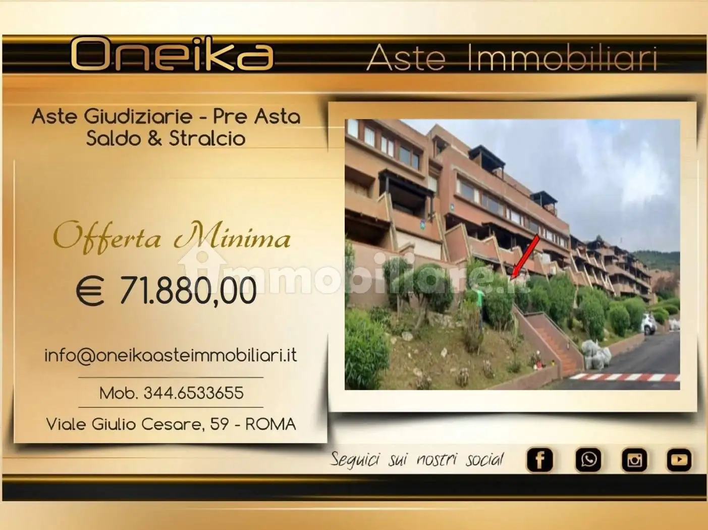 Appartamento in asta a Olbia