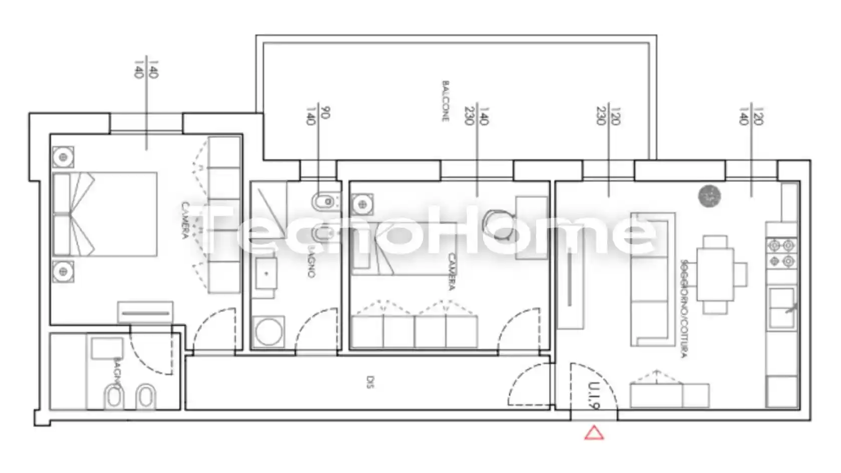 Trilocale via Don Giovanni Minzoni 42, Centro, Noceto - foto 2