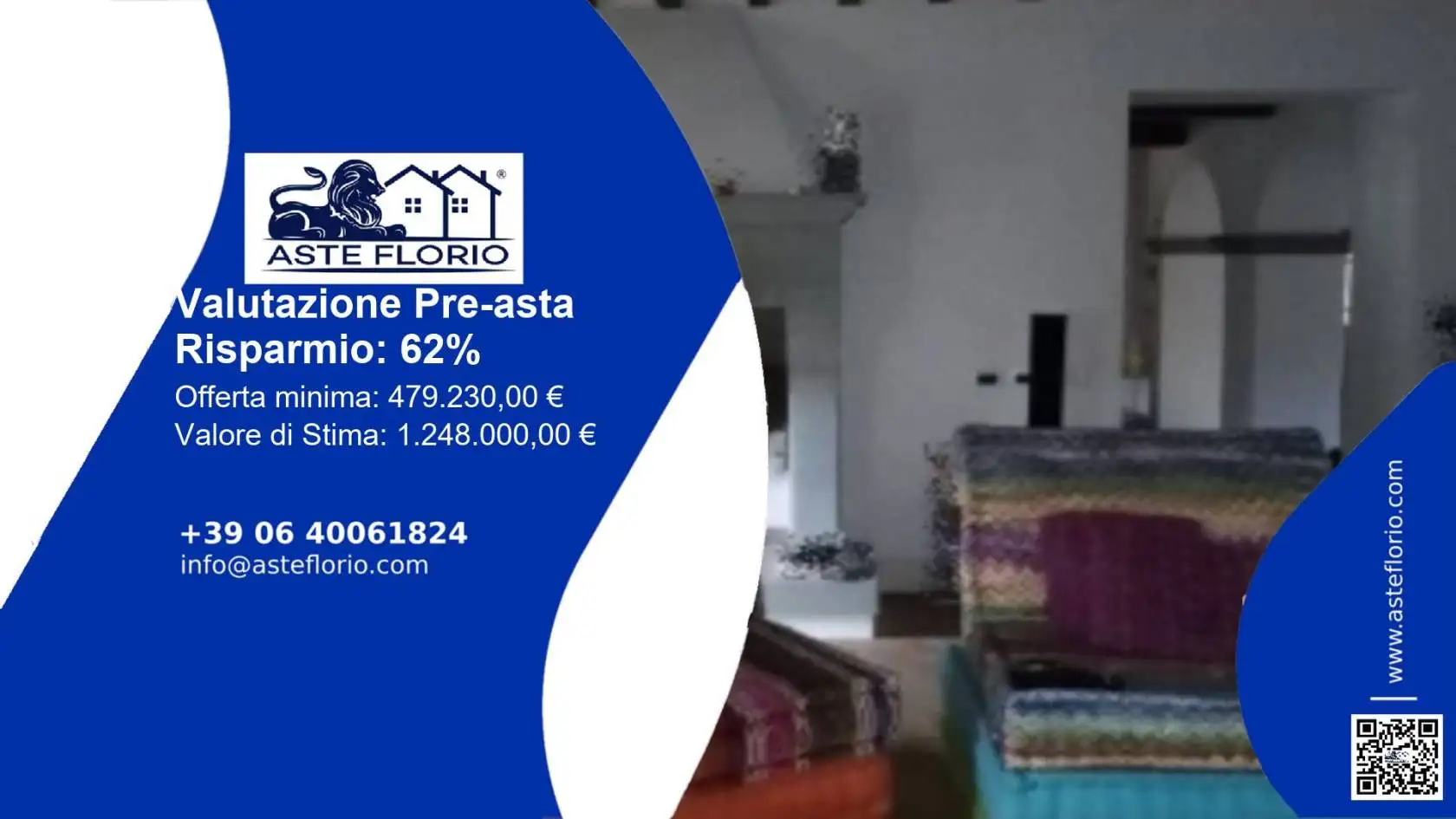 Villa in asta a Arezzo