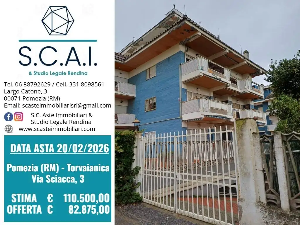 Attico - Mansarda in asta a Pomezia