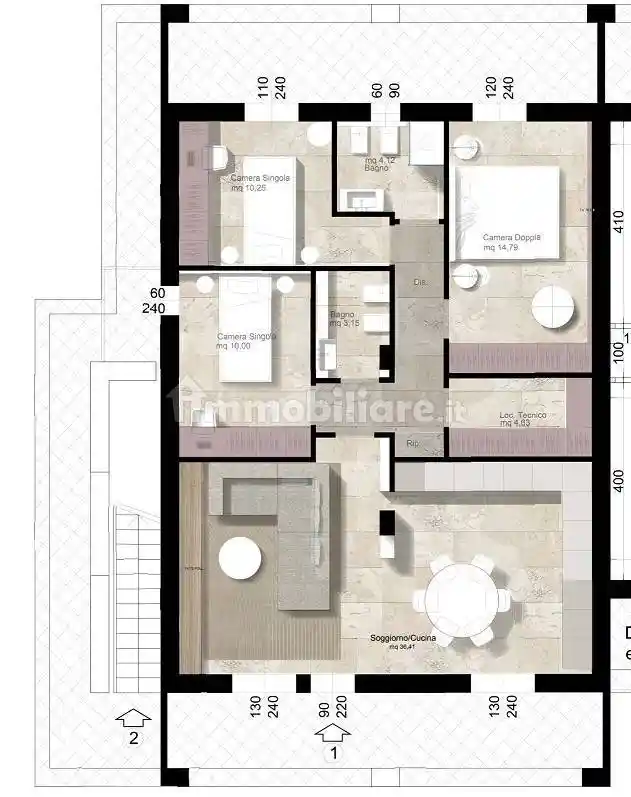 Appartamento nuovo, piano terra, Sant'Ermete - Putignano, Pisa - foto 5