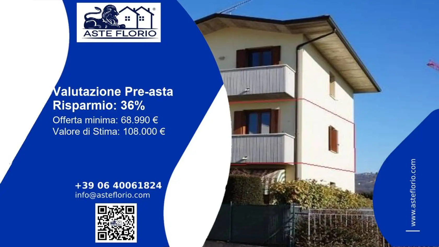 Appartamento in asta a Brogliano