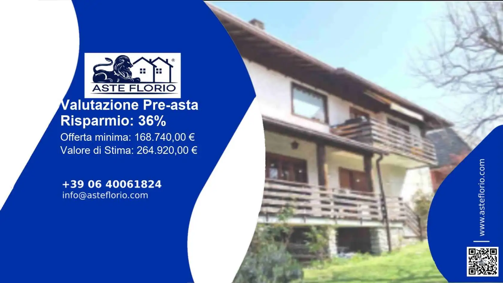 Villa in asta a Cassina Valsassina