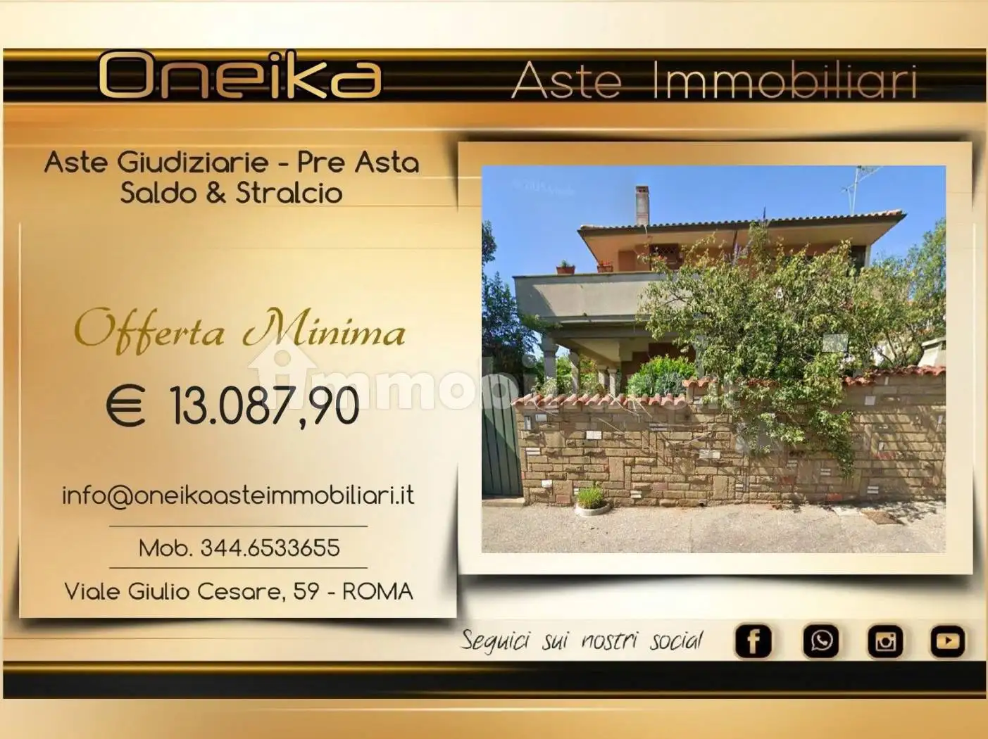 Villa in asta a Anzio