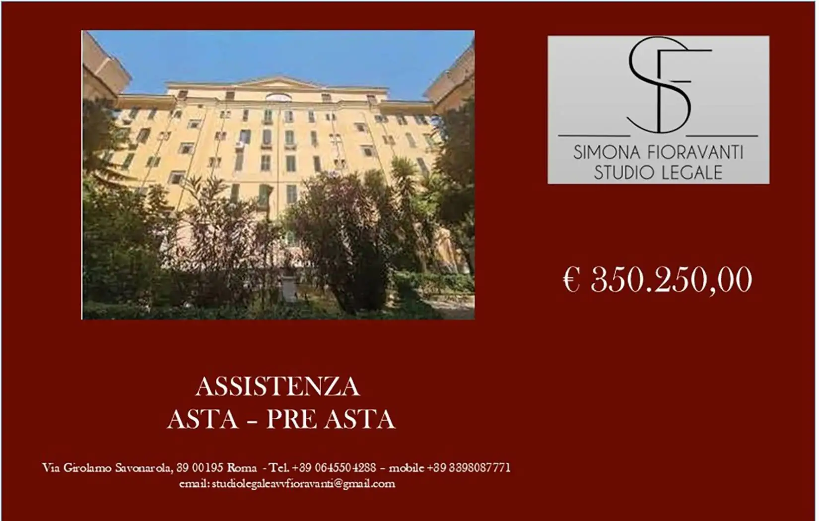 Appartamento in asta a Roma