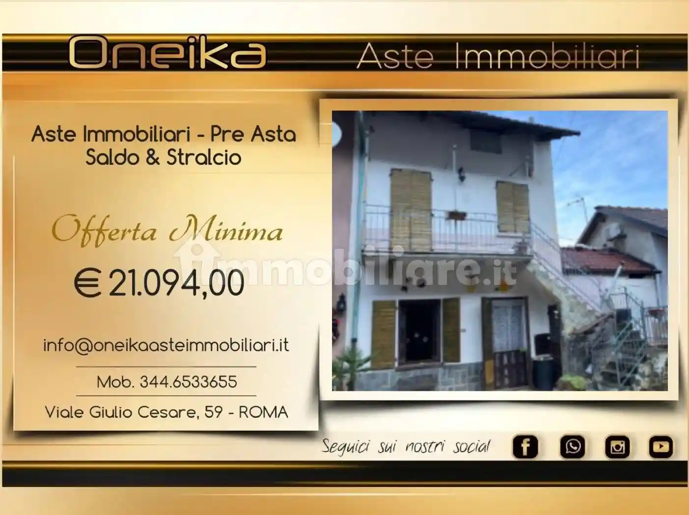 Casa indipendente in asta a Vaie
