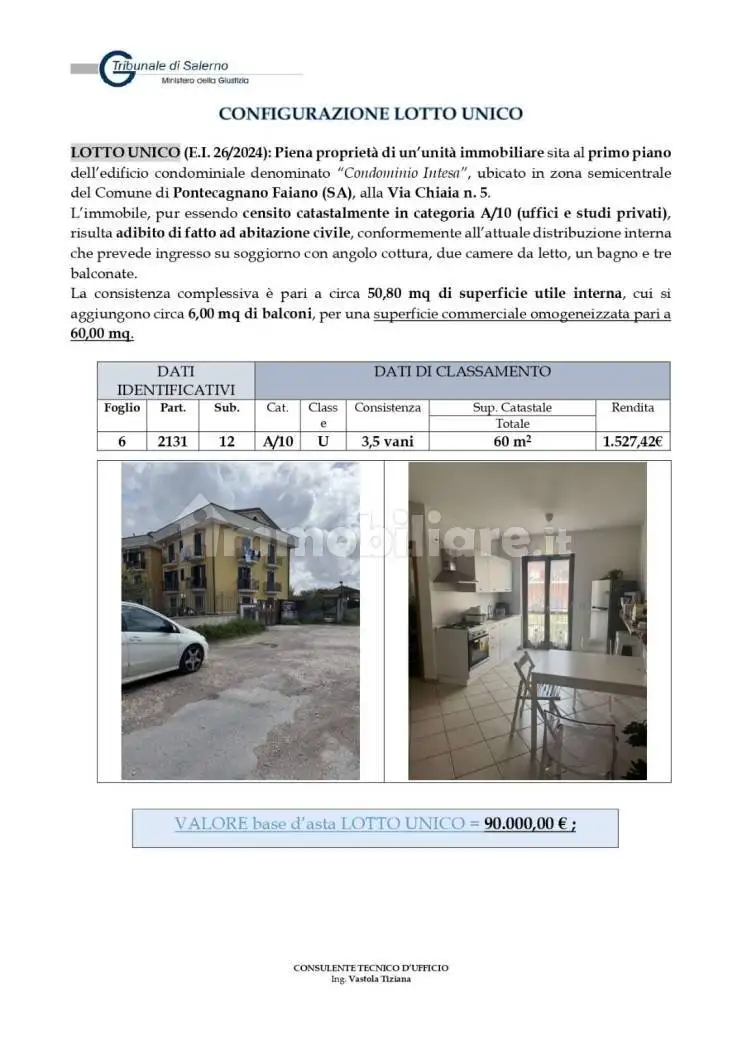 Appartamento in asta a Pontecagnano Faiano