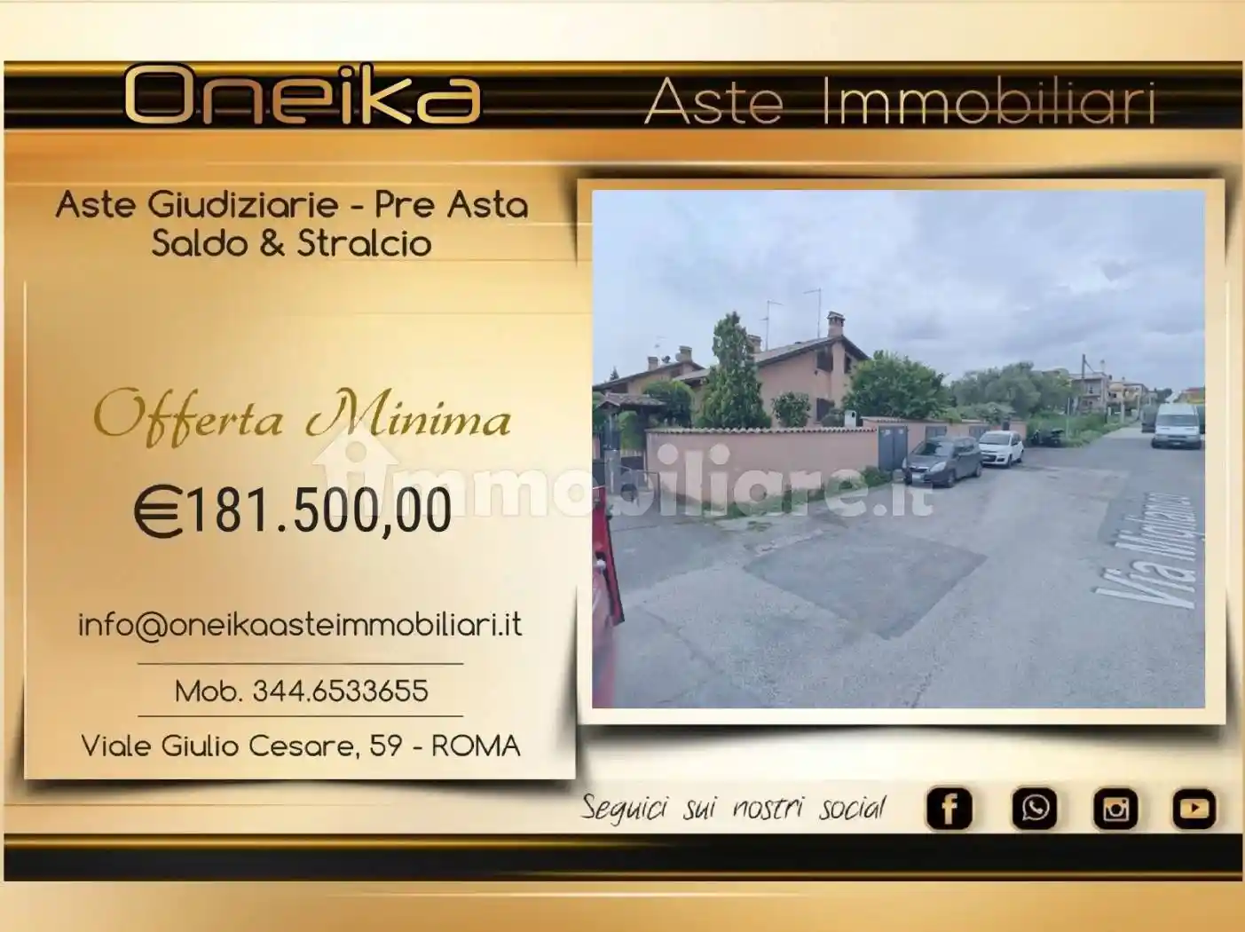 Villa in asta a Roma