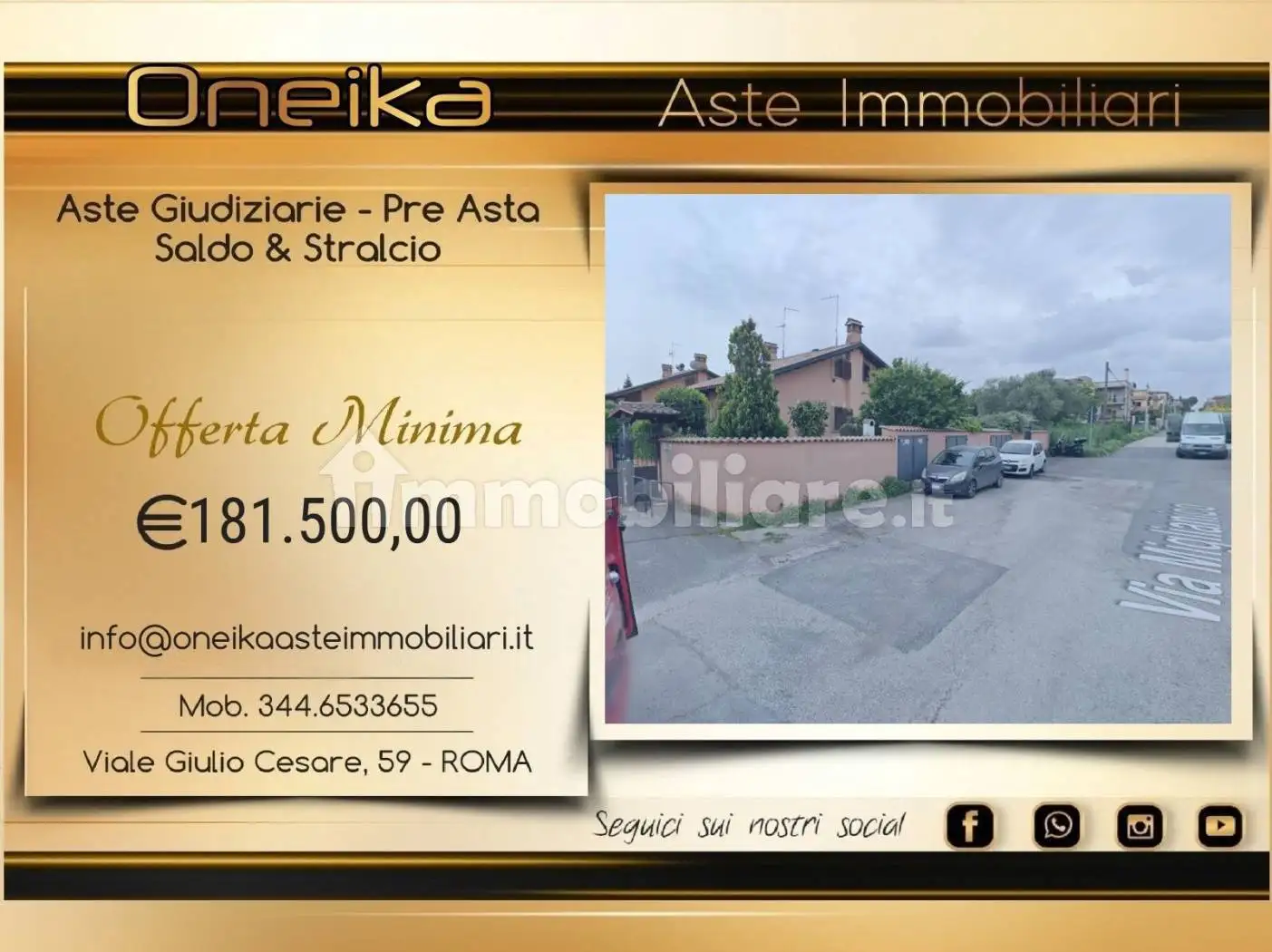 Villa in asta a Roma