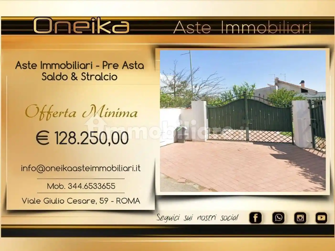 Villa in asta a Nettuno