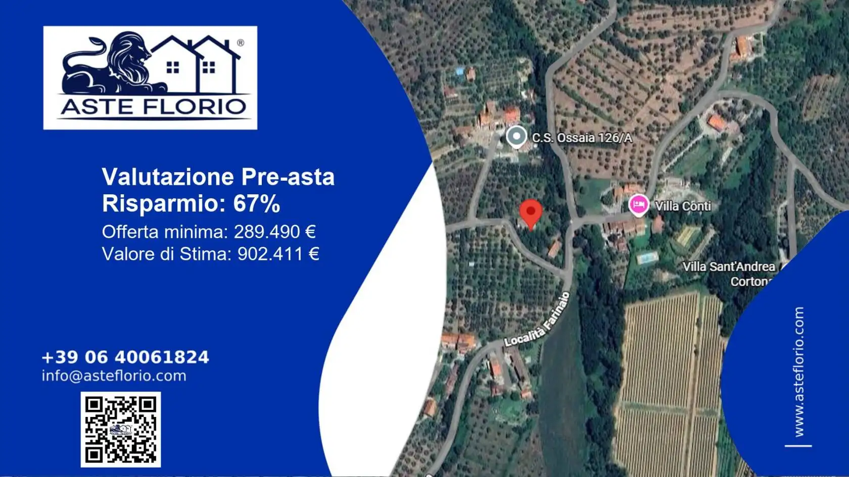 Palazzo - Stabile in asta a Cortona