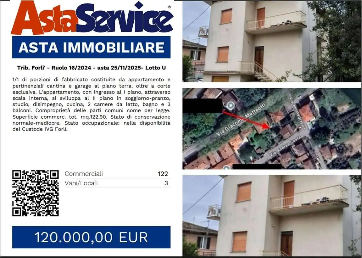 Appartamento in asta a Castrocaro Terme e Terra del Sole