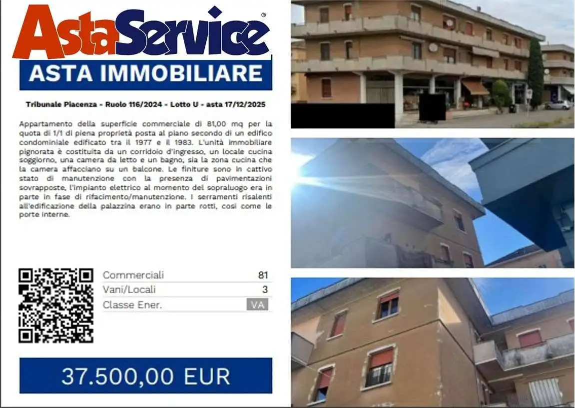 Appartamento in asta a Piacenza