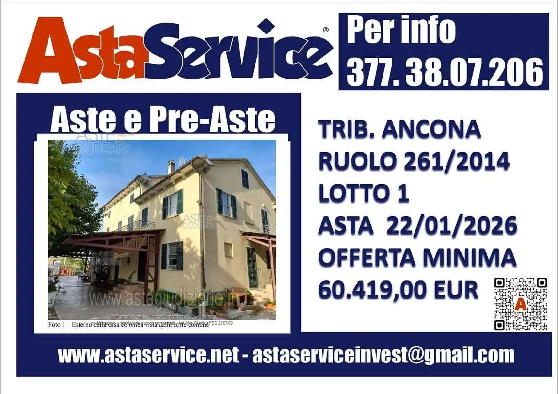 Villa in asta a San Marcello