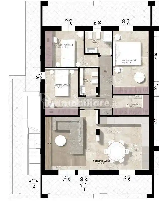 Appartamento via delle Bocchette,, Sant'Ermete - Putignano, Pisa - foto 5