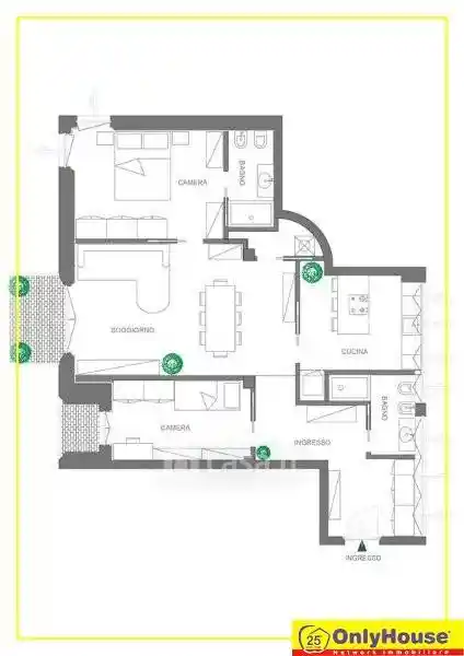 Trilocale via Giuseppe Mazzini 24, San Paolo, Bergamo - foto 4