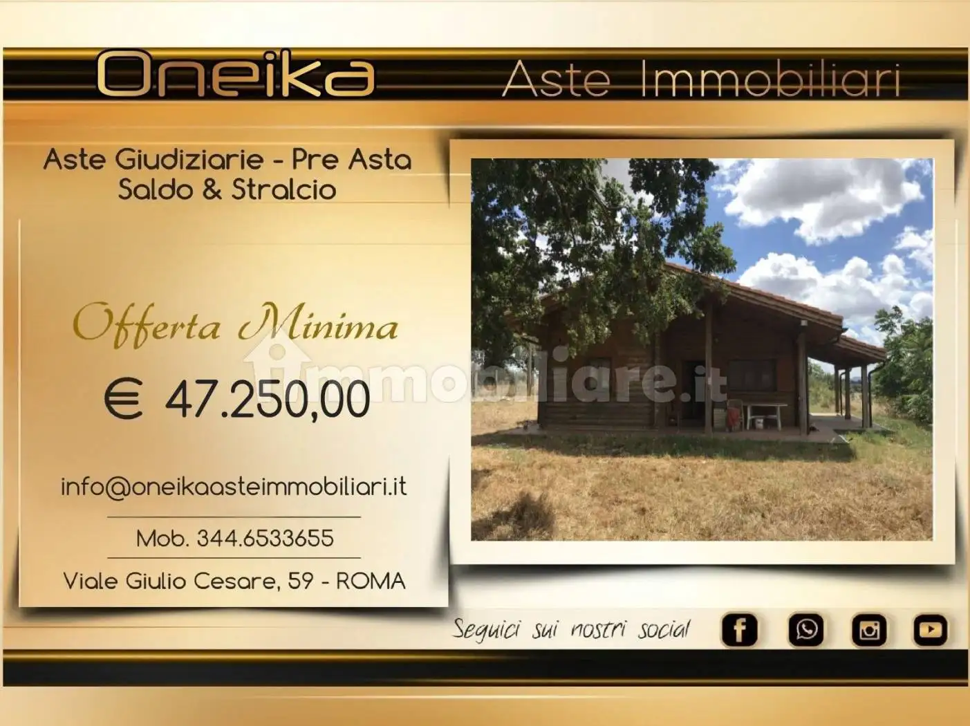 Villa in asta a Montefiascone