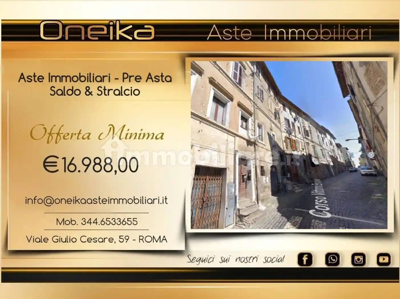 Appartamento in asta a Cave