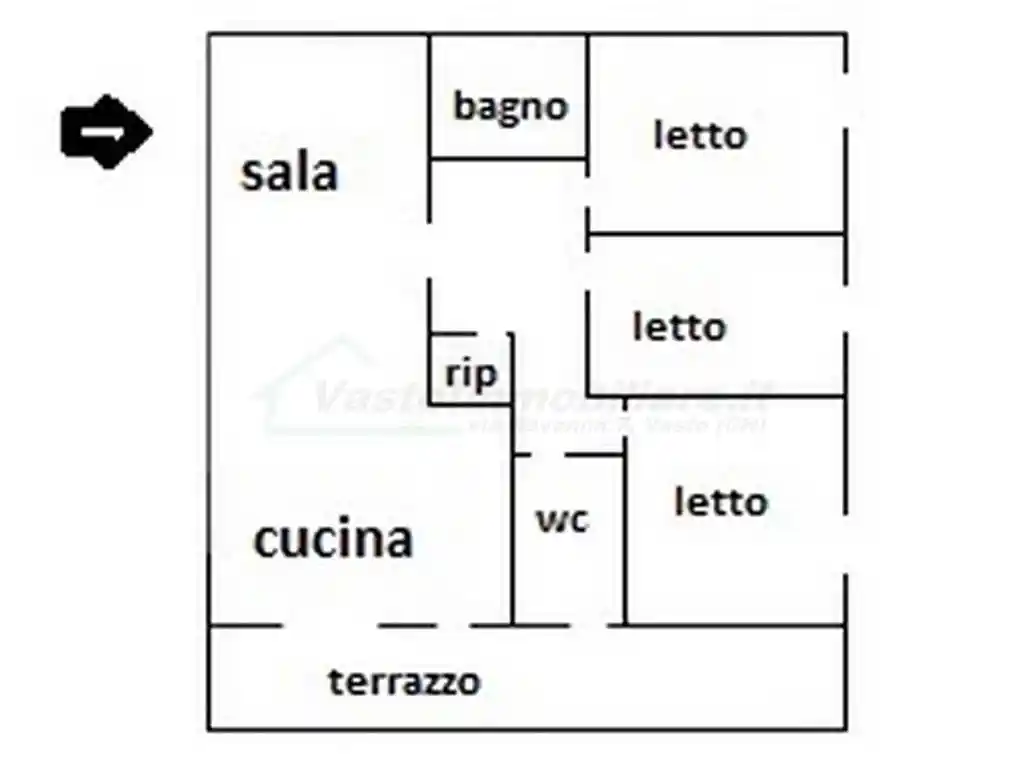 Appartamento via Giulio Cesare, Corso Mazzini, Via Ciccarone, Casarza, Vasto - foto 3