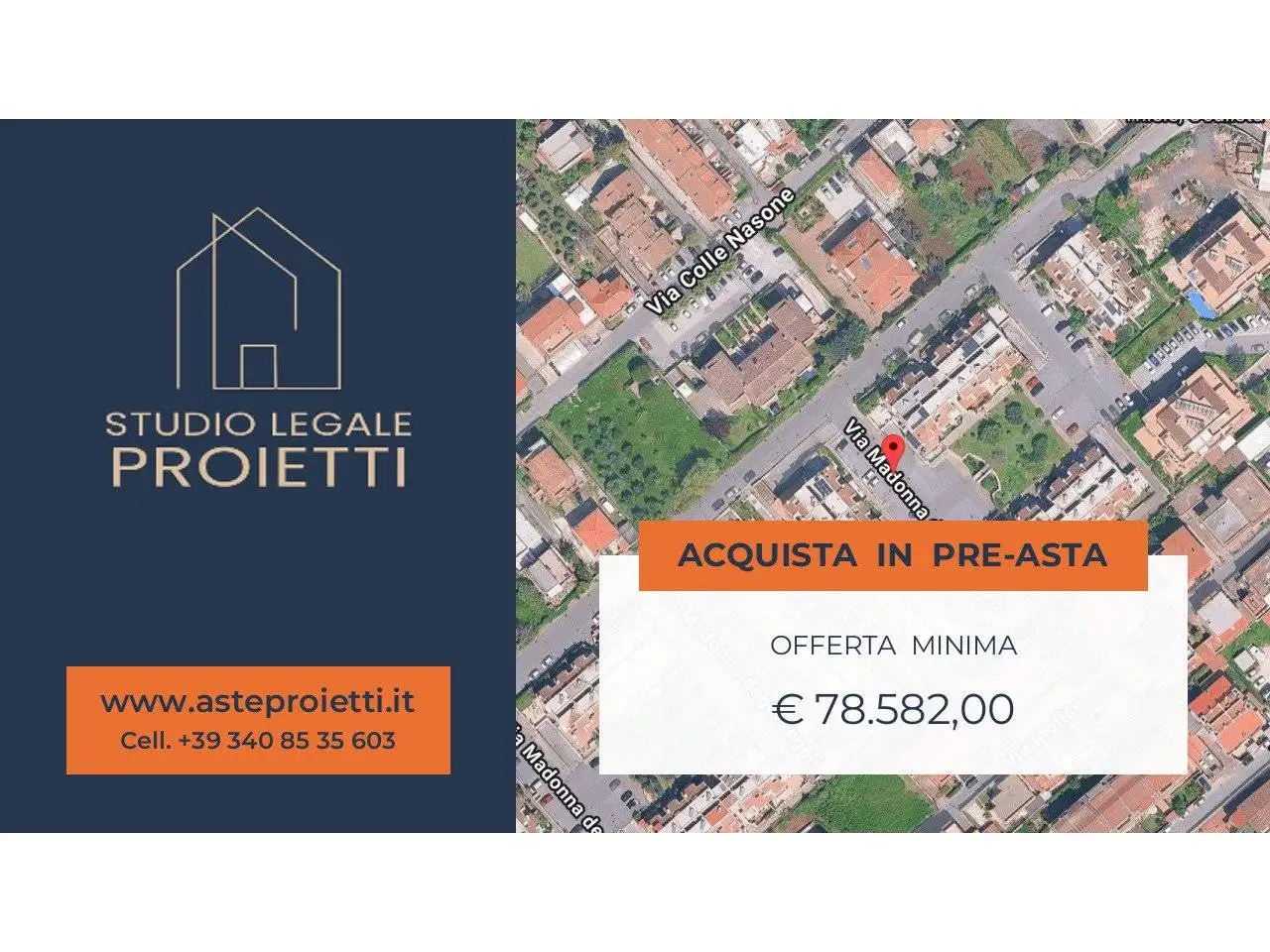 Villa in asta a Albano Laziale