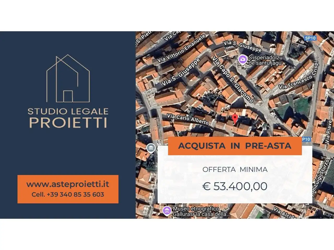 Appartamento in asta a Luras