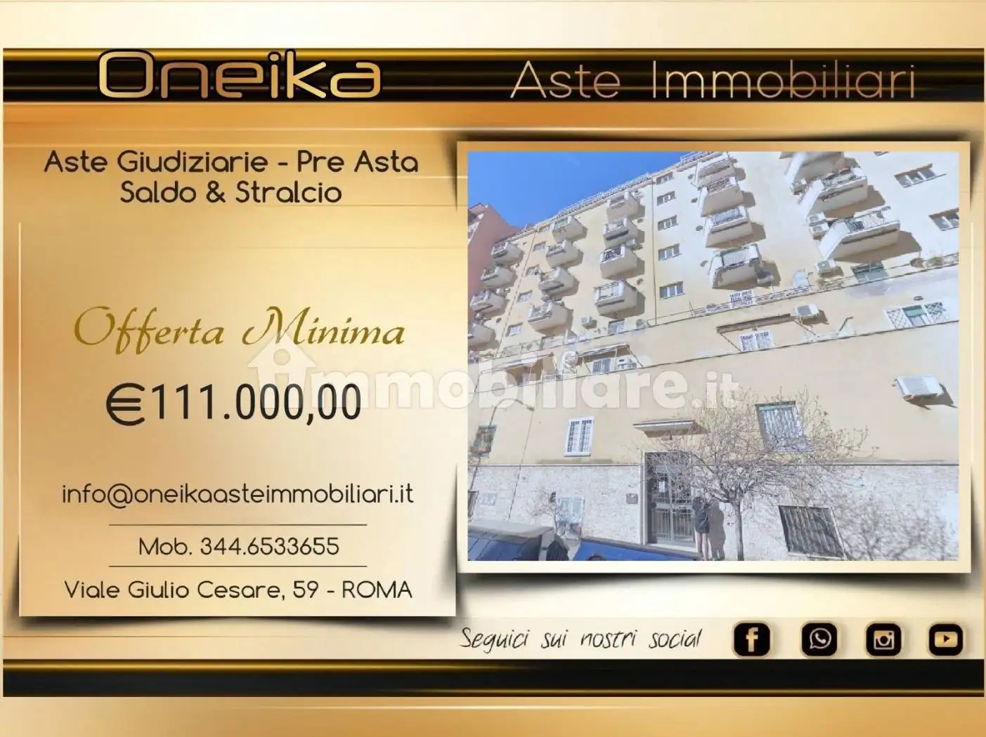 Appartamento in asta a Roma