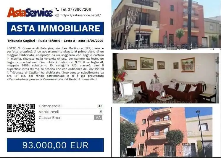 Appartamento in asta a Selargius