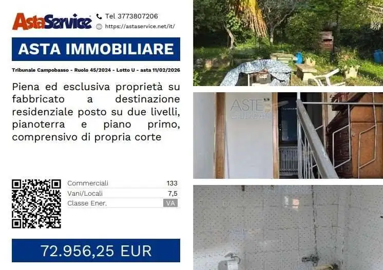 Villa in asta a Campobasso