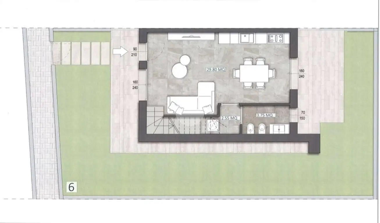 Villa a schiera 3 locali, nuova, Crociale, Manerba del Garda - foto 2