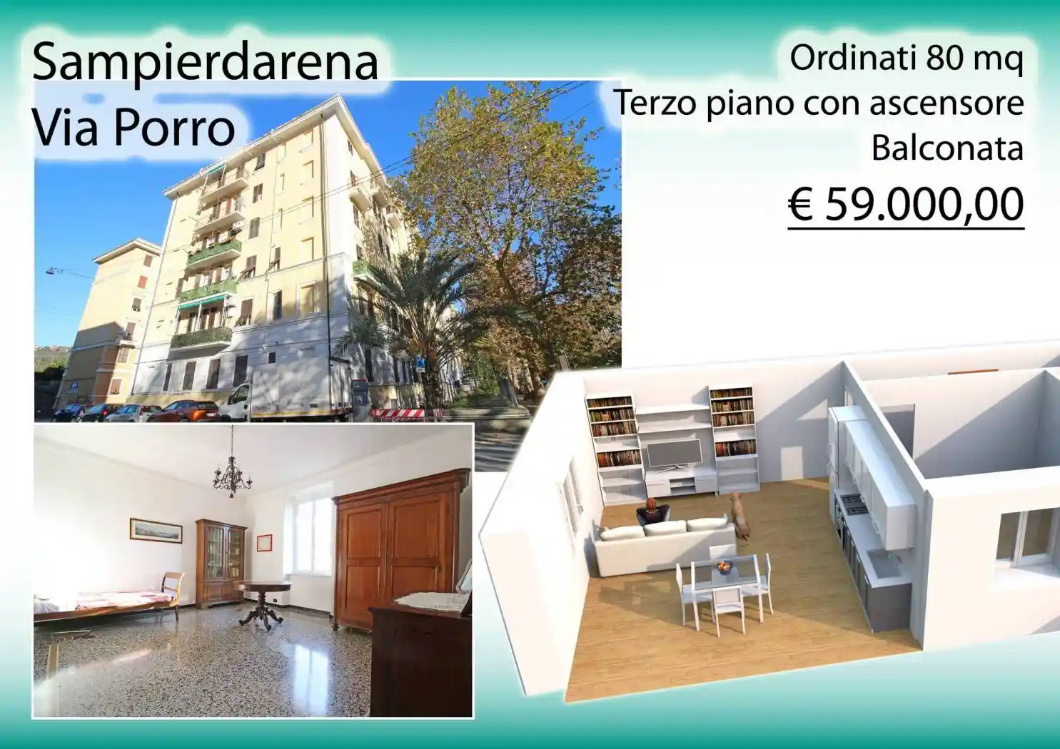 Appartamento in vendita a Genova