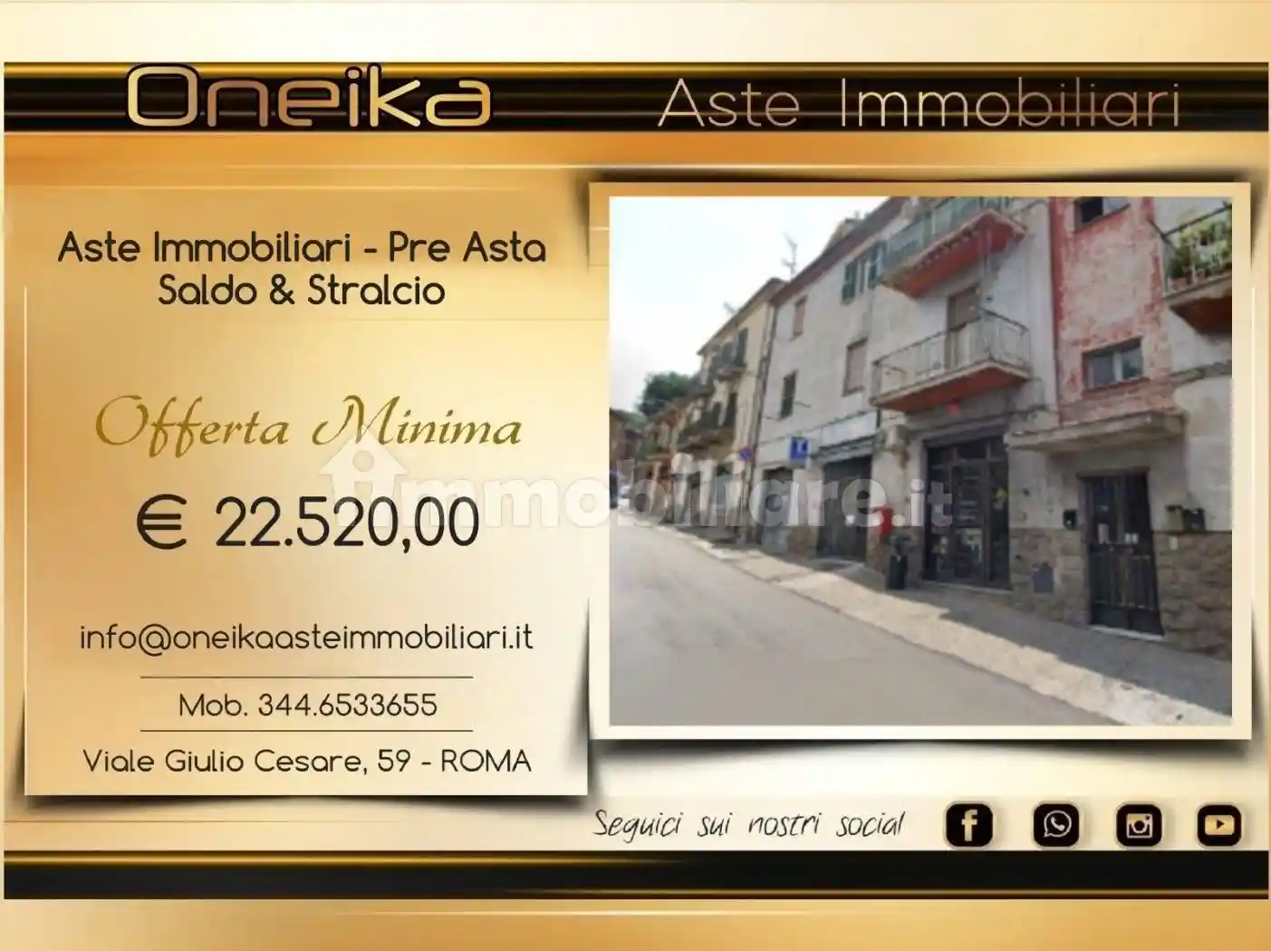 Appartamento in asta a Soriano nel Cimino