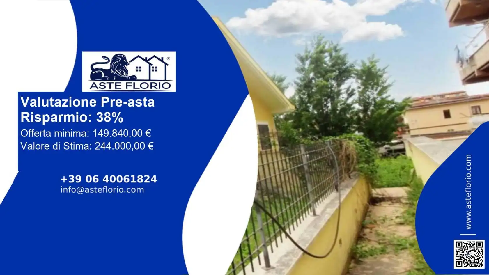 Villa a schiera in asta a Roma