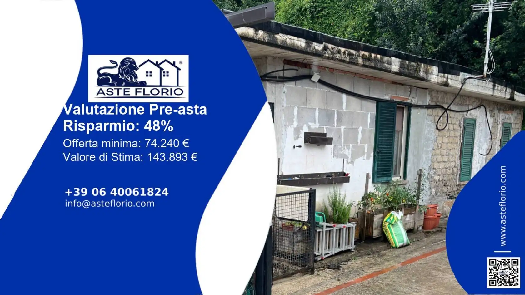 Villa in asta a Segni