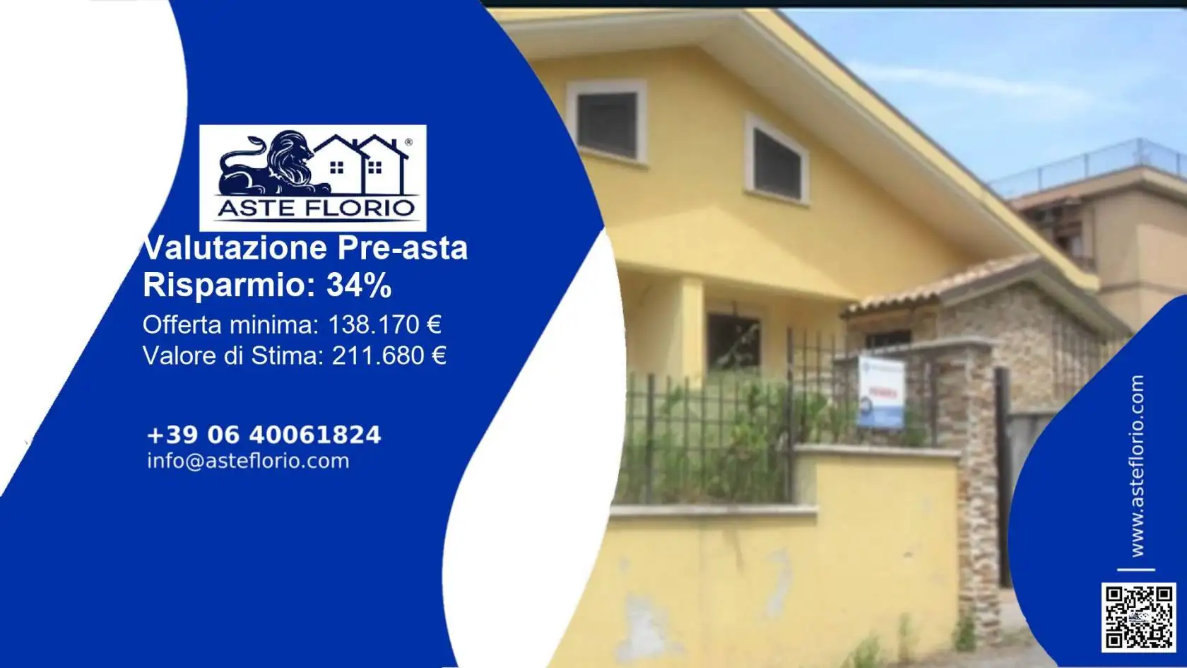 Appartamento in villa in asta a Roma